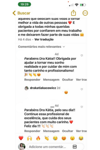 Depoimento de paciente 4