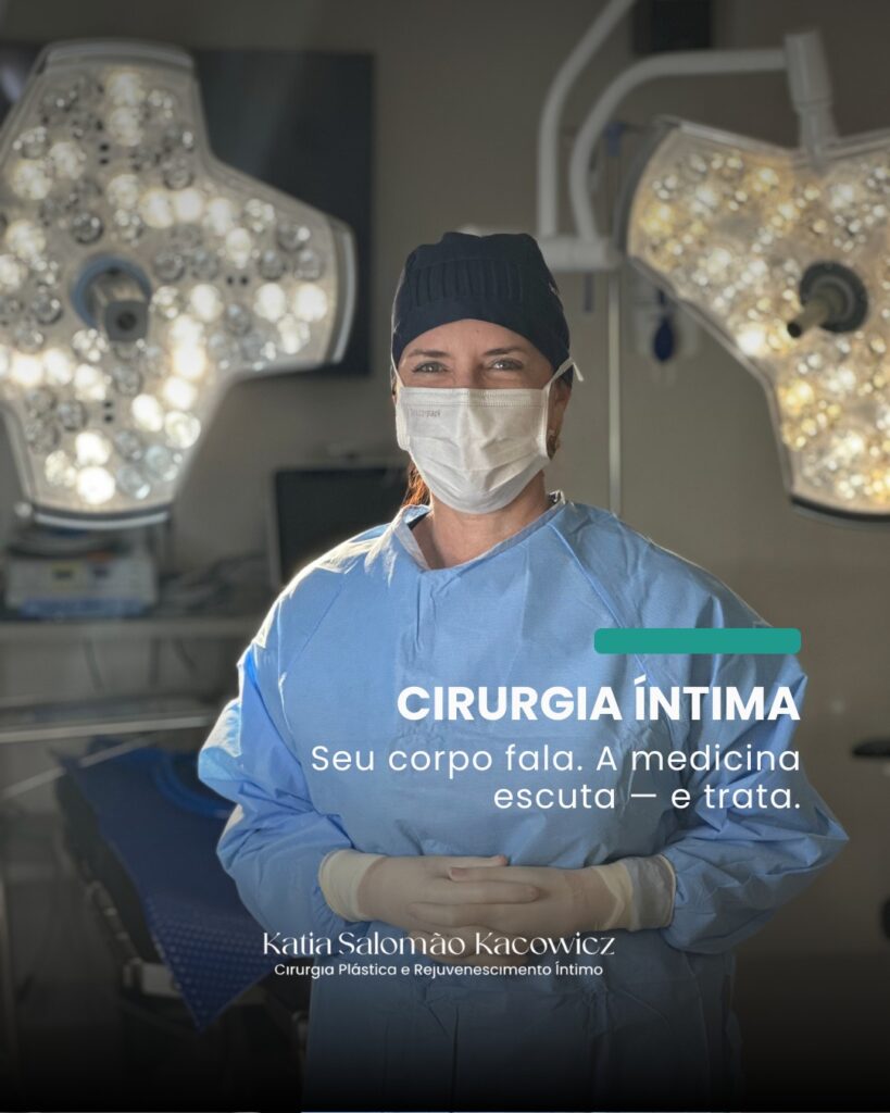 Dra. Kátia Salomão Kacowicz em centro cirúrgico